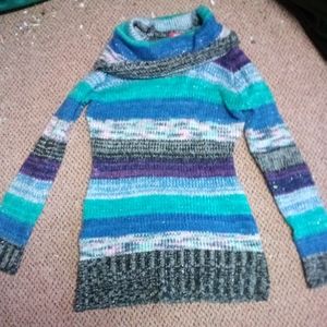 Bongo medium blue turquoise sweater